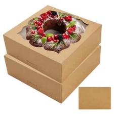 20 Pack Pie Boxes for 9 Inch Pie 9x9x3 in Bakery Boxes with Window Perfect fo...