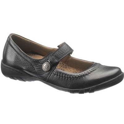Chaussures Hush Puppies Cindy Senior Pour Femme - Cuir, Velcro, Semelle Caoutchouc - Confortables Et Style Mary Jane