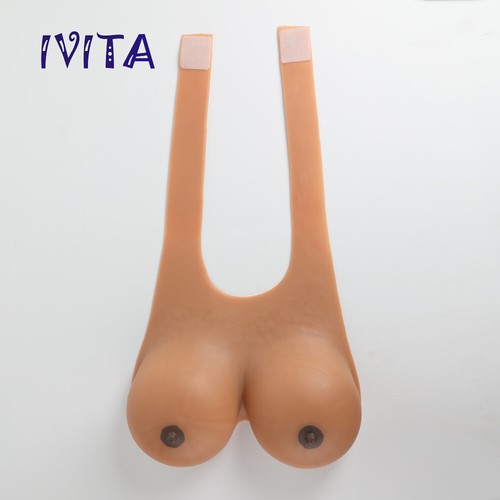 IVITA Silicone Breast Form J Cup Crossdresser Fake Boobs 12XL - Picture 5 of 12