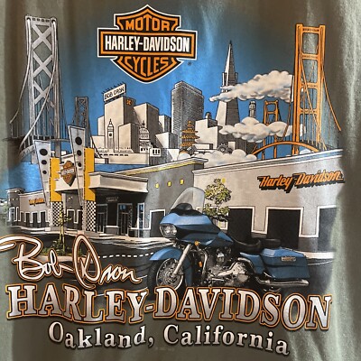 Harley Davidson BOB OAKLAND CALIFORNIA TANK TOP NEW WITH TAGS Y2K 2007   