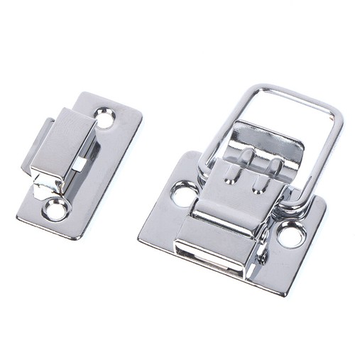 2Pcs Stainless Steel Chrome Toggle Latch For Chest Box Case Suitcase Tool Cla _t - Picture 2 of 8