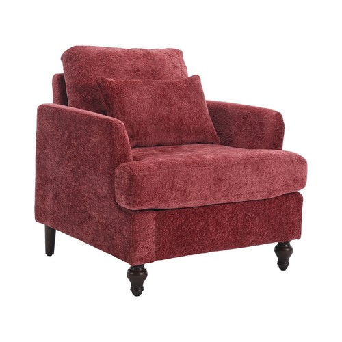 COOLMORE Wood Frame Armchair, Modern Accent Chair Lounge Chair for Living Room - Picture 10 of 12