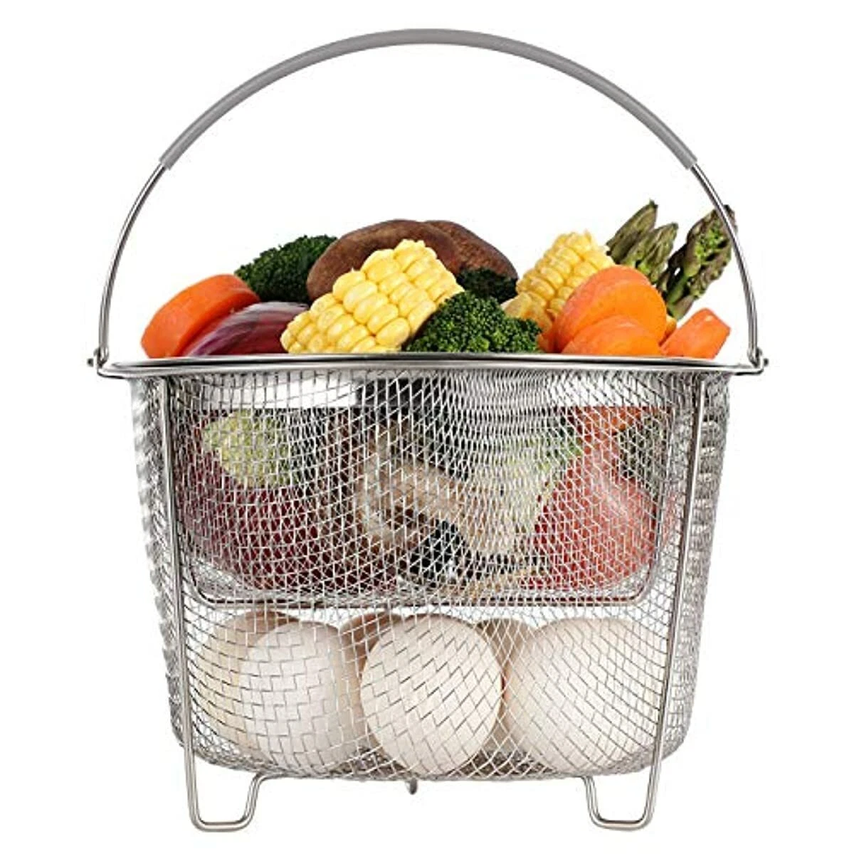 Aozita Steamer Basket for Instant Pot Accessories 6 qt or 8 quart - 2 Tier  Stack