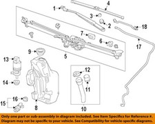 Buick GM OEM 12-16 Verano Wiper Washer-Windshield-Fluid Filler Tube 13260586