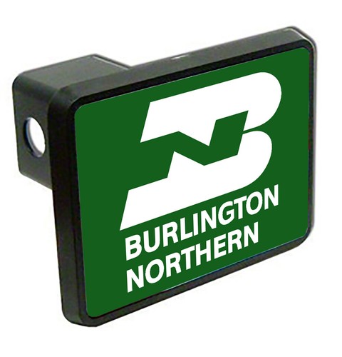 Burlington Northern Logo Train Trailer Hitch Cover - 第 1/1 張圖片