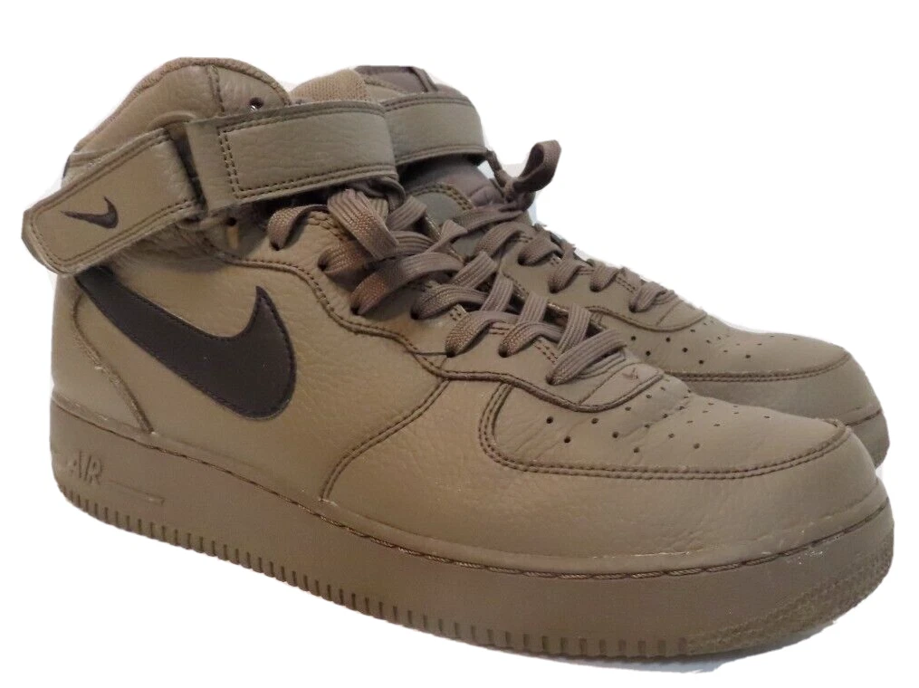 Men s Nike Air Force 1 Mid 07 Ridgerock black gray sneakers sz