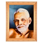 Ramana Maharshi Digital Print Photo In Golden Artwork Frame 11 x 14 Inch)
