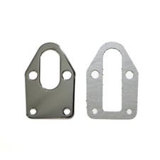 Small Block Chevy Chrome Steel Fuel Pump Mounting Plate W Gasket Sbc 350 400 Small Block Chevy Chrome Steel Fuel Pump Mounting Plate W Gasket Sbc 350 400