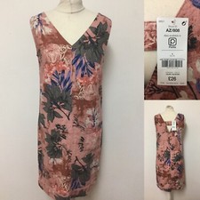 BNWT Next Dress Size 8 Linen Mix Pockets Shift Summer