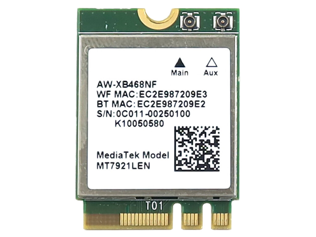 AZUREWAVE AW-XB468NF M.2 2230 USB PCI-E WIFI 6 BLUETOOTH 5.2 CARD