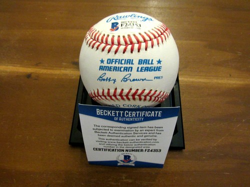 LUIS APARICIO CHICAGO WHITE SOX ORIOLES HOF SIGNED AUTO VTG OAL BASEBALL BECKETT - Picture 2 of 3