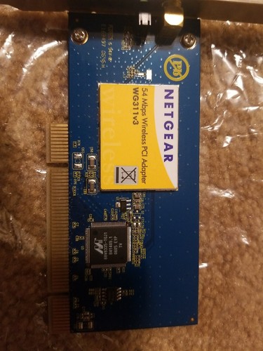 WG311v3 Netgear 54mbps Wireless PCI Adapter - Tested BARELY USED SHIPS SAME DAY - Picture 2 of 4