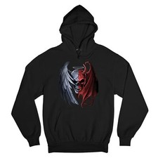 Gothic Demon Angel Skull Sweatshirt Horror Nightmare Halloween Hoodie