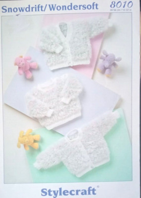 Strickmuster ** Baby/Kleinkind Cardigan & Pullover ** 12'' bis 22'' STYLECRAFT 8010