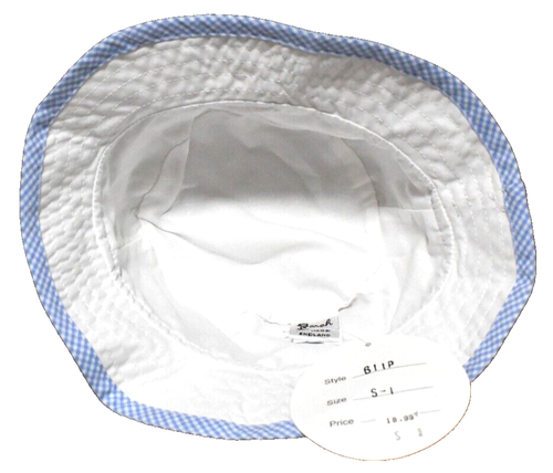 NWT Sarah Louise Baby Infant Toddler Bucket Sun Hat Size 1 Hand Embroidered Kite - Picture 11 of 20