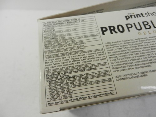 The Print Shop - PRO PUBLISHER - Deluxe Version - Broderbund - Picture 4 of 4