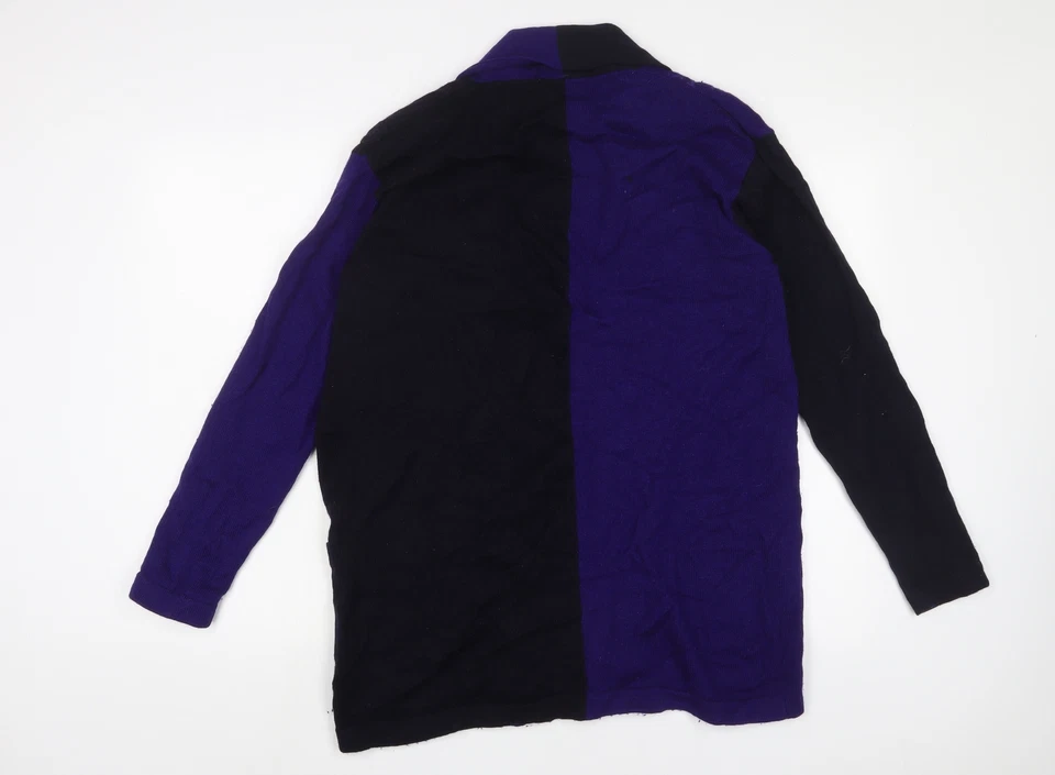 Country Casuals Womens Purple V-Neck Acrylic Cardigan Jumper Size M - Image 2 of 4