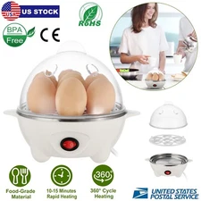 7 Egg Capacity w/ Auto-Off  Hard-Boiled Egg Maker Electric Egg Cooker Boiler