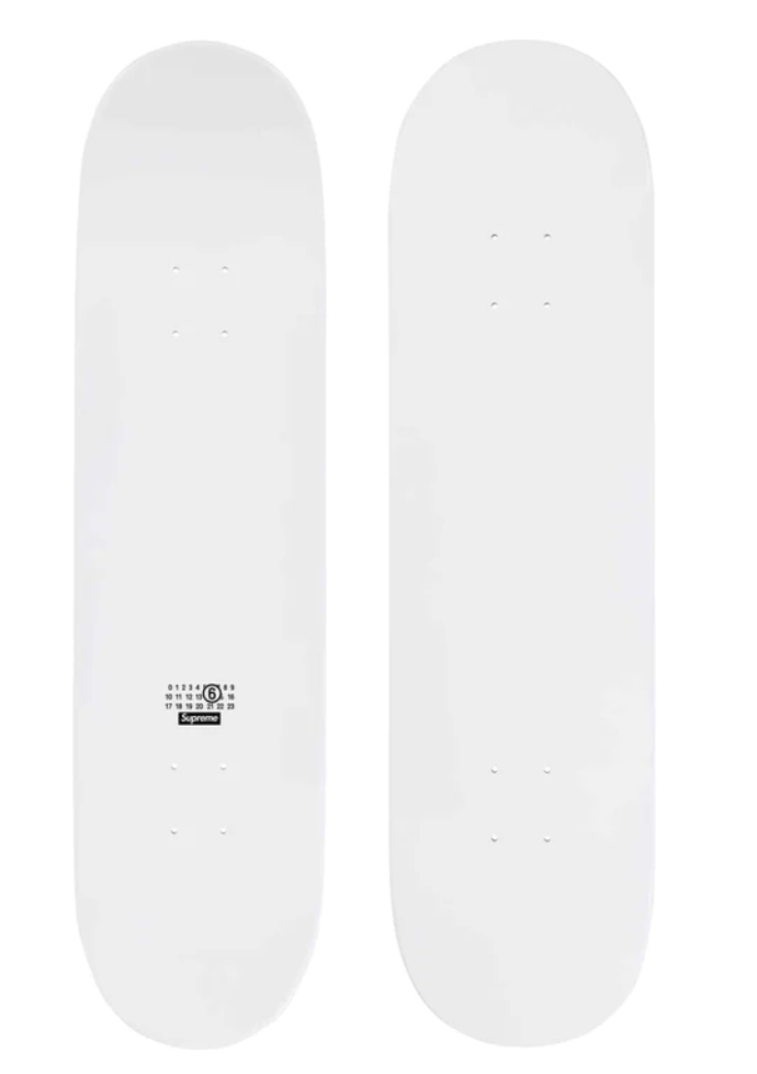 Supreme Maison Margiela MM6 Skateboard 8.25” Scratch Off CONFIRMED