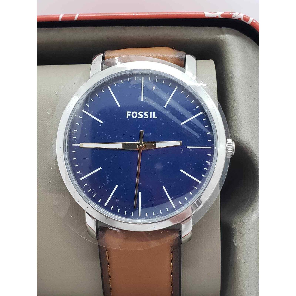 Fossil men's Bright blue face with white BQ2311E