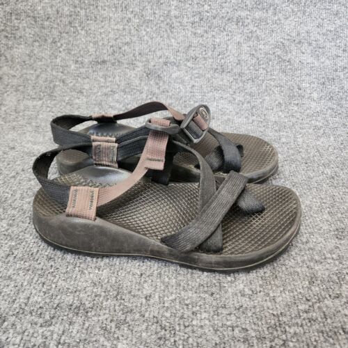 Chaco Z2 Brown Black Strappy Hiking Toe Ring Outdoor Sandals Women's Size 8