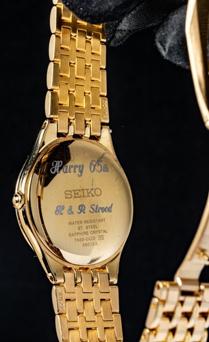 Seiko Gold-Tone Dial Men's Quartz Watch -- Working, Ø35mm Case - Picture 8 of 8
