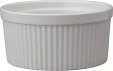 Ramekins White Souffle Dish 6.5 Inch, 32-Ounce, 1-Quart Capacity