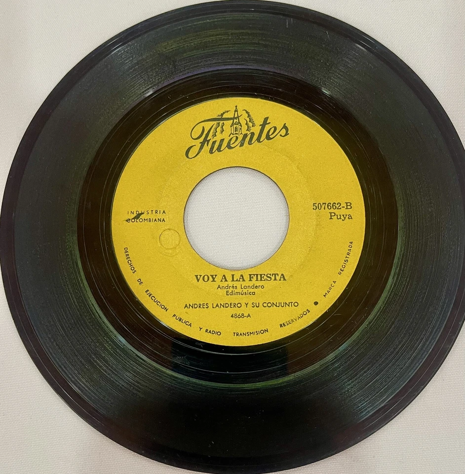 Andrés Landero - La Hamaca Grande / Voy A La Fiesta - Puya 45rpm Foto 2 de 2
