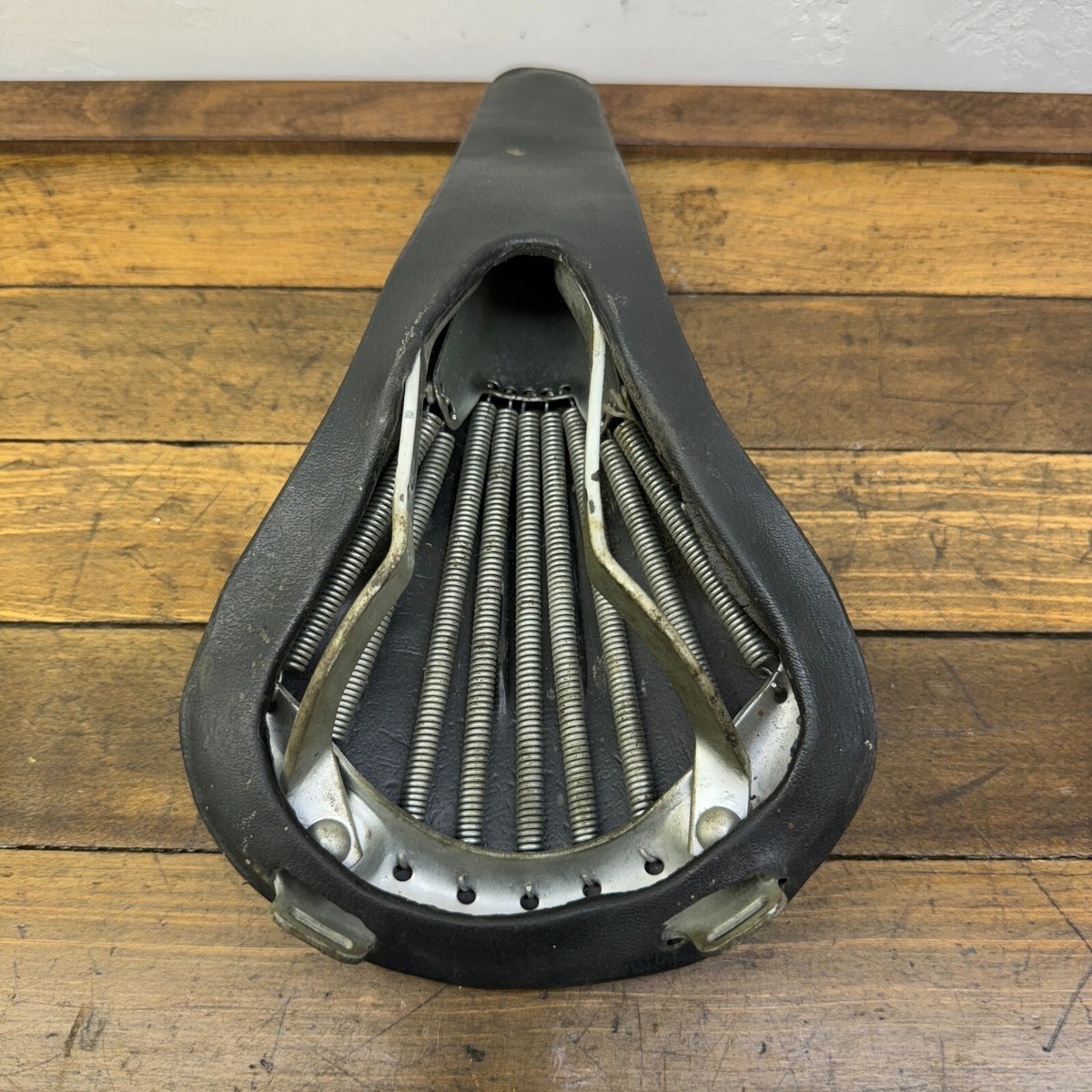 Vintage Mesinger Seat Double Phoenix Padded Old BMX Springs Flat