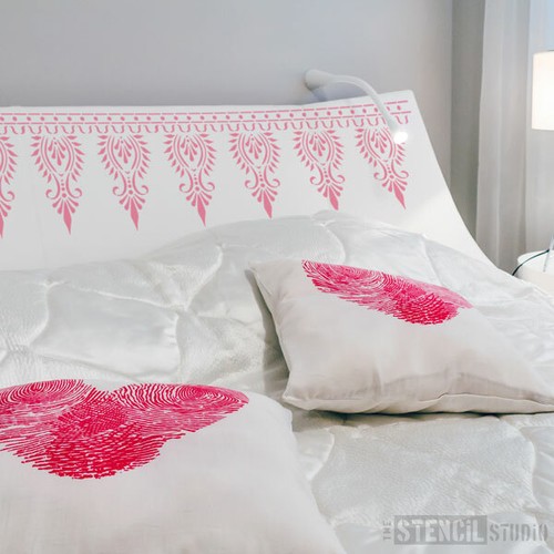 Indian Star Border Wall STENCIL Furniture Fabric Craft The Stencil Studio 10487 - Picture 2 of 11