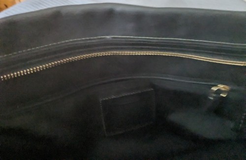 Coach Black Hampton Signature Satchel Tote Canvas Leather Trim H0773-11063 - Picture 20 of 22