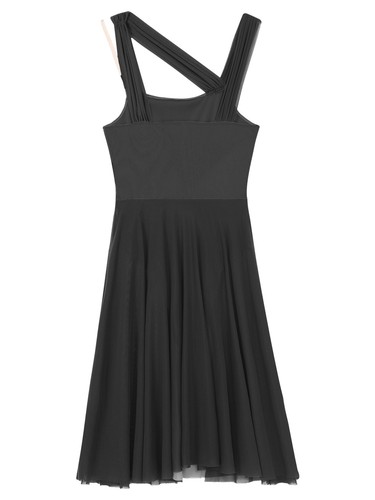 Women Lyrical Dance Dress Color Block Mesh Ballet Leotard Ballerina Dancewear - Picture 49 of 129