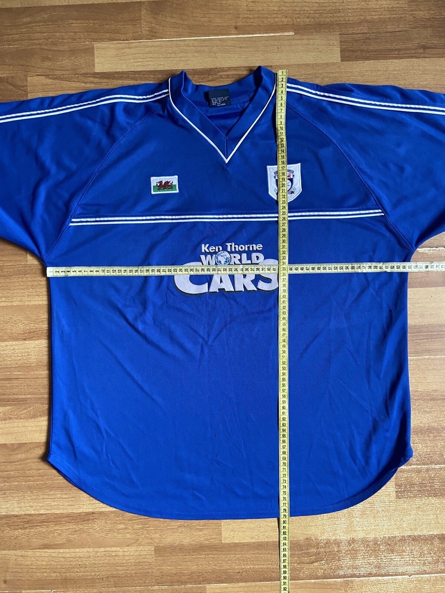 CARDIFF CITY 2001 2002 HOME FOOTBALL SHIRT SOCCER JERSEY XARA sz