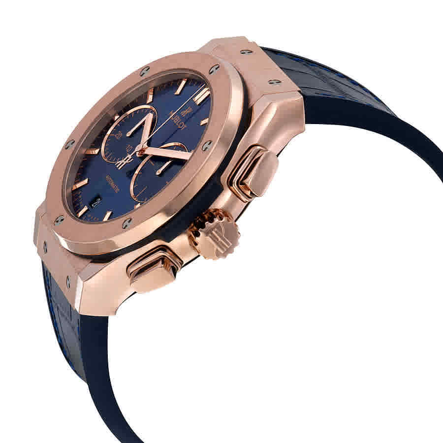 Hublot Classic Fusion Automatic Blue Sunray Dial 18kt King Gold Men's Watch image