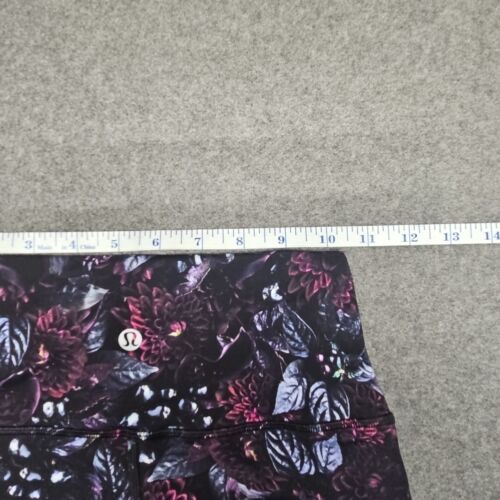 Leggings Lululemon Mujer Talla 4 Rosa Caliente Negro Vibrante Estampado Floral Elástico - Imagen 7 de 8