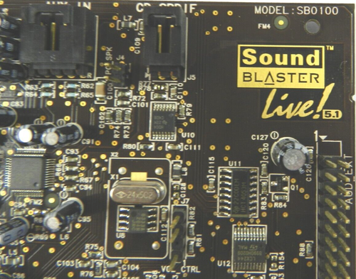 Carte circuit imprimé Creative Labs Sound Blaster Live SB0100 5.1 SB-0100 B221 - Photo 4/4
