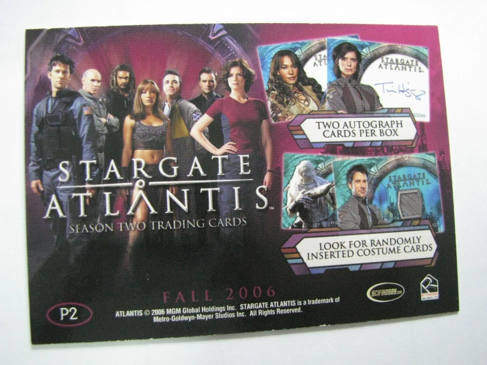 Stargate Atlantis Season 2 Promo Card P2 Non-Sport Update Mag  2006 Rittenhouse - Image 2 of 3