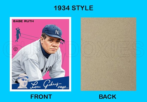 Babe Ruth Custom Made Art Card New York Yankees 34-G-BR-1 | eBay