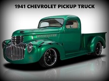 1941 Chevrolet Pickup Truck New Metal Sign Classic Hot Rod Restoration