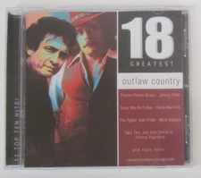 Outlaw Country: 18 Greatest CD USED - Cash Haggard Nelson Paycheck Jennings