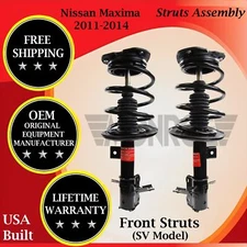 Monroe OEM Front Struts For 2011-2014 Nissan Maxima 3.5L SV Lifetime Warranty