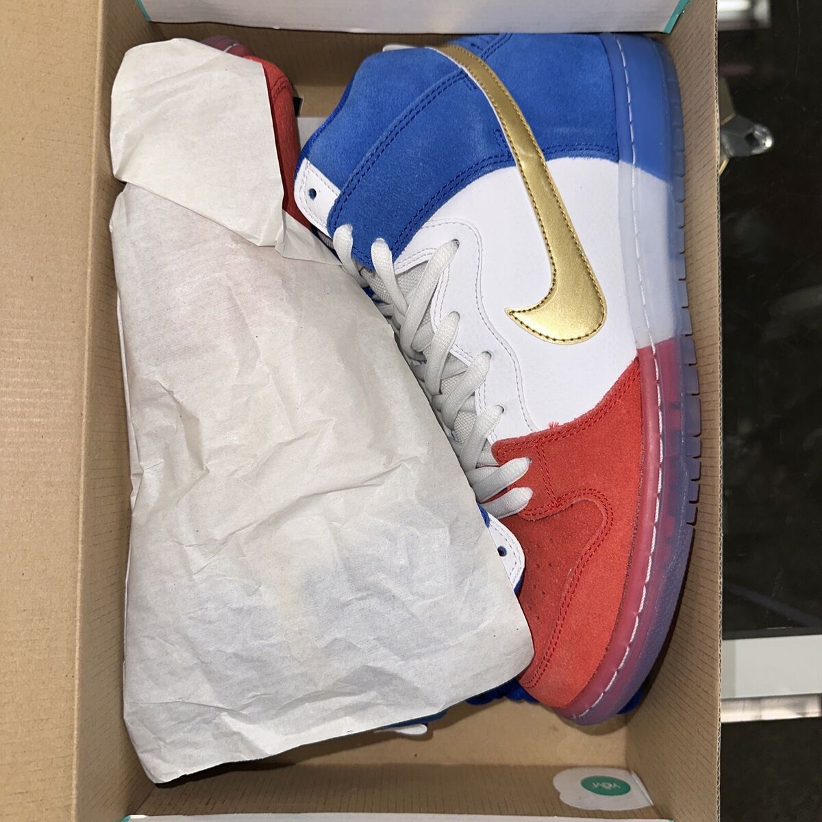 Nike Dunk High Premium SB Sneakers USA Olympic Tricolor Nike Dunk High Premium SB Sneakers USA Olympic Tricolor