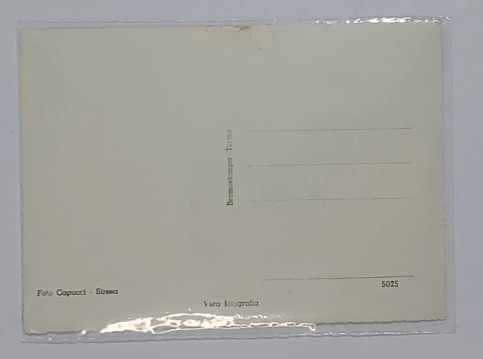 Postcard Statue San Carlo Barromeo in Arona Lago Maggiore Italy Unposted B&W - Image 3 of 4