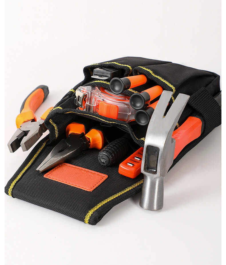 Electrician Tool Belt Pouch with Screwdriver Storage Waist Pocket
