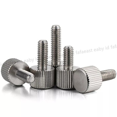 Tornillos de pulgar moleteados M2-M6 acero inoxidable apriete a mano pernos de perilla - Imagen 4 de 12