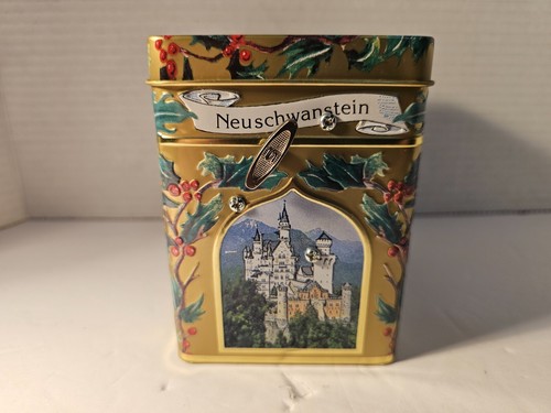 Vintage Lambertz - Metal German Cookie Christmas Music Box "Wish You A Merry Chr - Picture 3 of 6