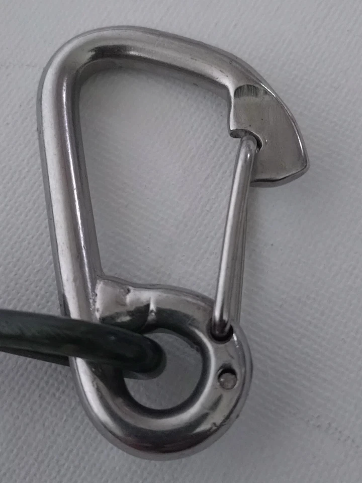 BBI Scaffold Lanyard Black Tether BIG Hook Carabiner Tool Safety Attachments - Image 4 of 4