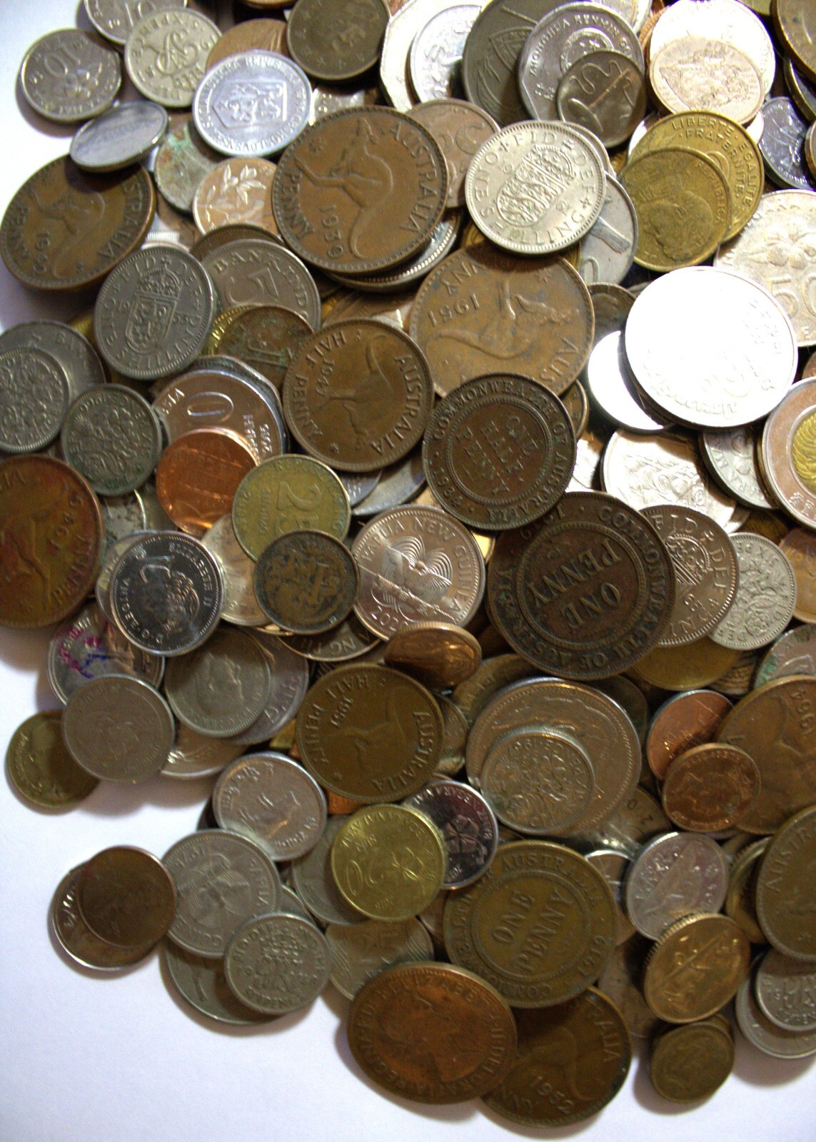 World Mixed Coins Job Lot British and Foreign, 1.7kg | UK