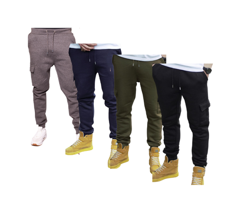 Men's Slim Fit Combat Cargo Joggers Mens Jogging Bottom Sweat pants S-2XL (2205) - Picture 7 of 13