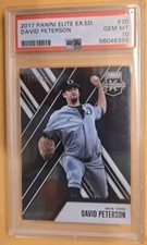 David Peterson RC 2017 Panini Elite Ext Edition #20 /999 PSA GEM MINT 10  POP 1